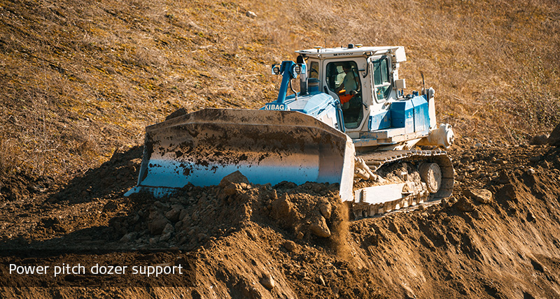 Control de maquinaria Leica iCON iGD3 para dozers con inclinación de potencia